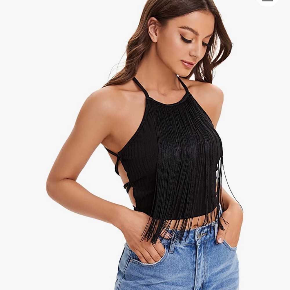 Fringed Crop Top